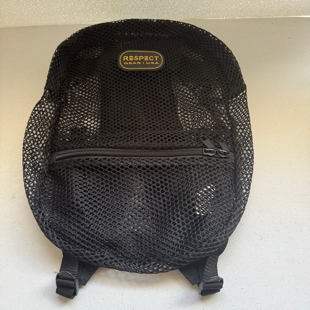 Black Mesh Backpack